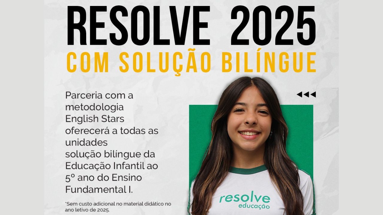 Resolve Educação lança solução bilíngue em 2025 com o Programa English Stars