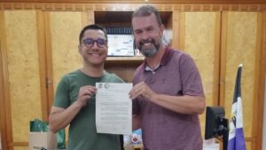 Prefeito Johnny Maycon e o vereador Isaque Demani