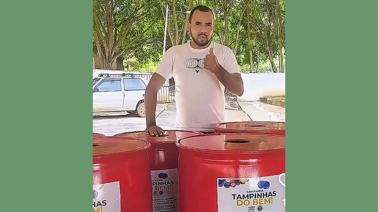 Secretário de Meio Ambiente convoca comunidade para apoiar campanha ‘tampinhas do bem’, em Duas Barras