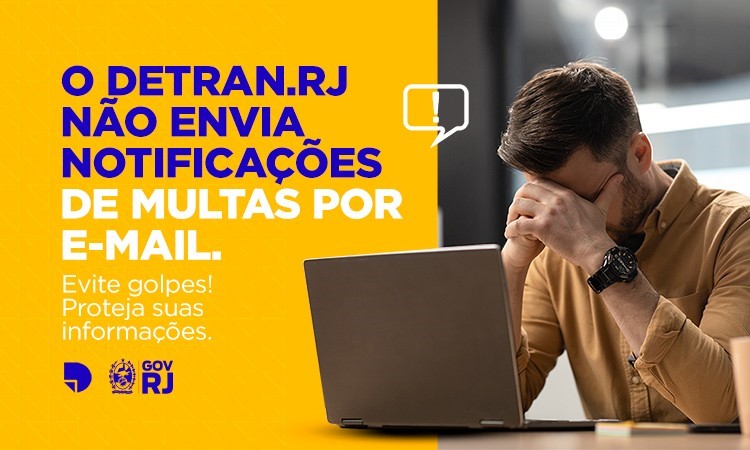 Detran.RJ alerta sobre sites falsos e tentativas de fraude por e-mail e SMS