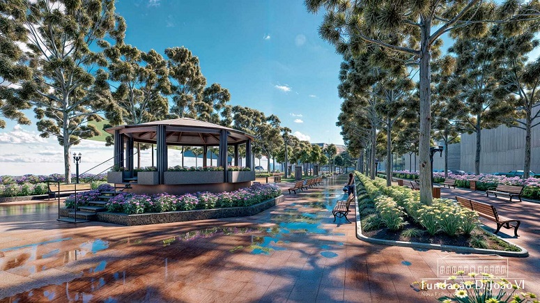 Praça Getúlio Vargas, em Nova Friburgo, passará por conservação histórica com implantação de Projeto Paisagístico