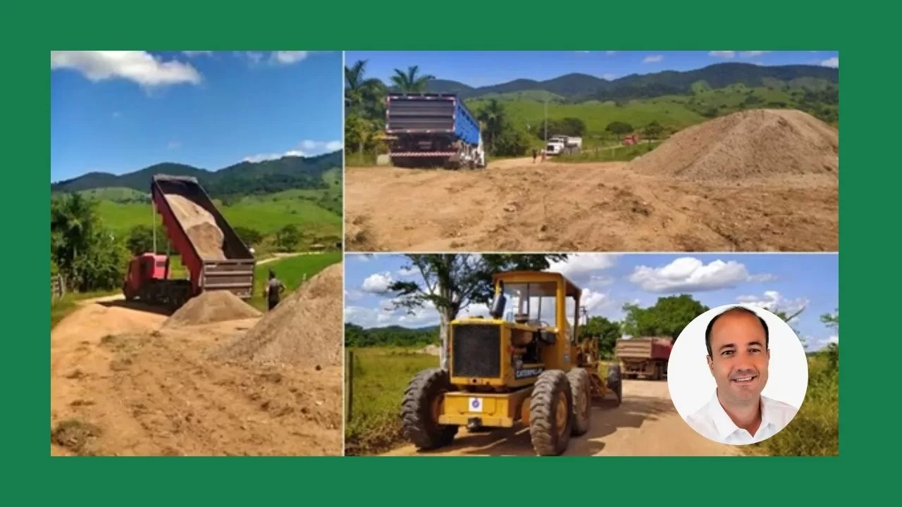 Deputado Bruno Boaretto contribui para a chegada do programa Estradas Agro RJ ao município de Carmo