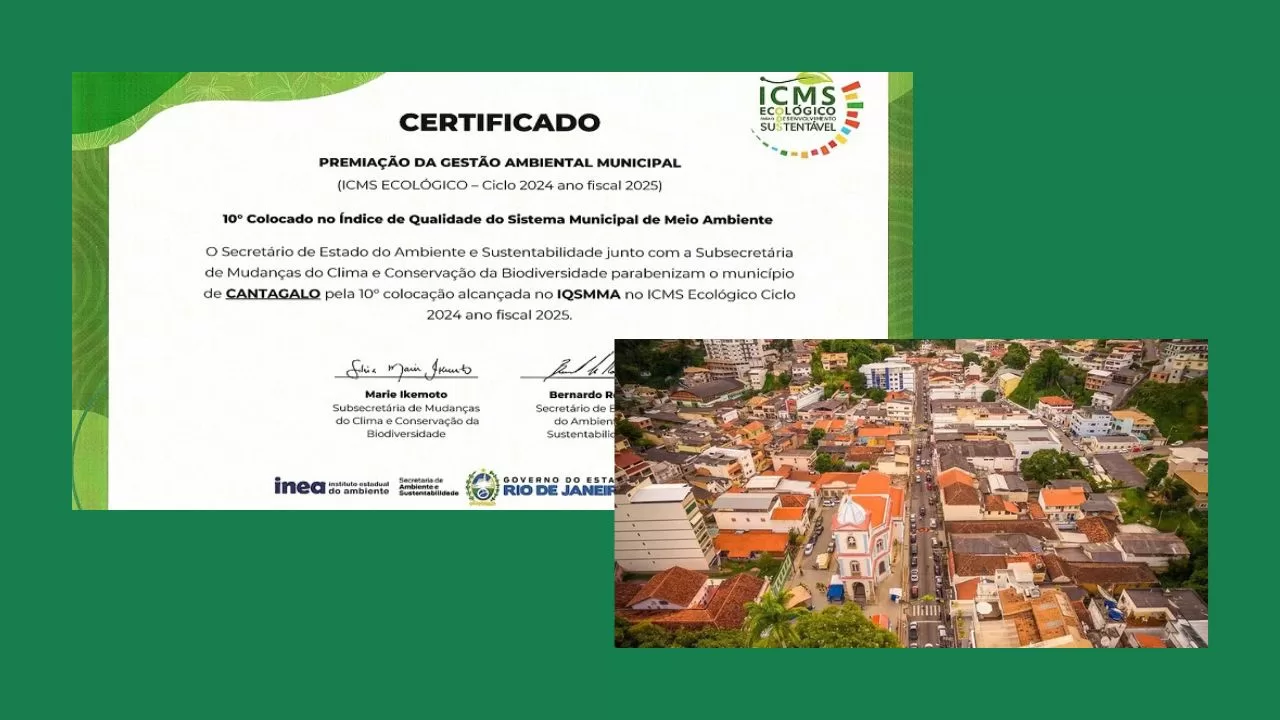 Cantagalo é destaque no ICMS Ecológico