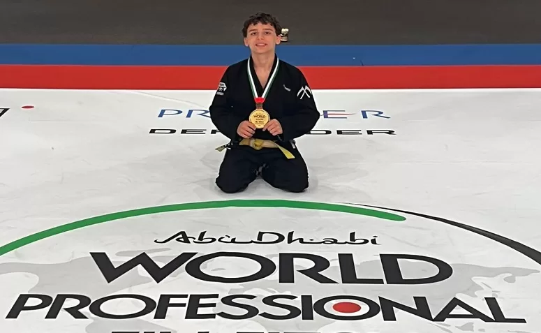 Friburguense Breno Pittizer, de 14 anos, conquista Bicampeonato Mundial de Jiu-Jitsu em Abu Dhabi