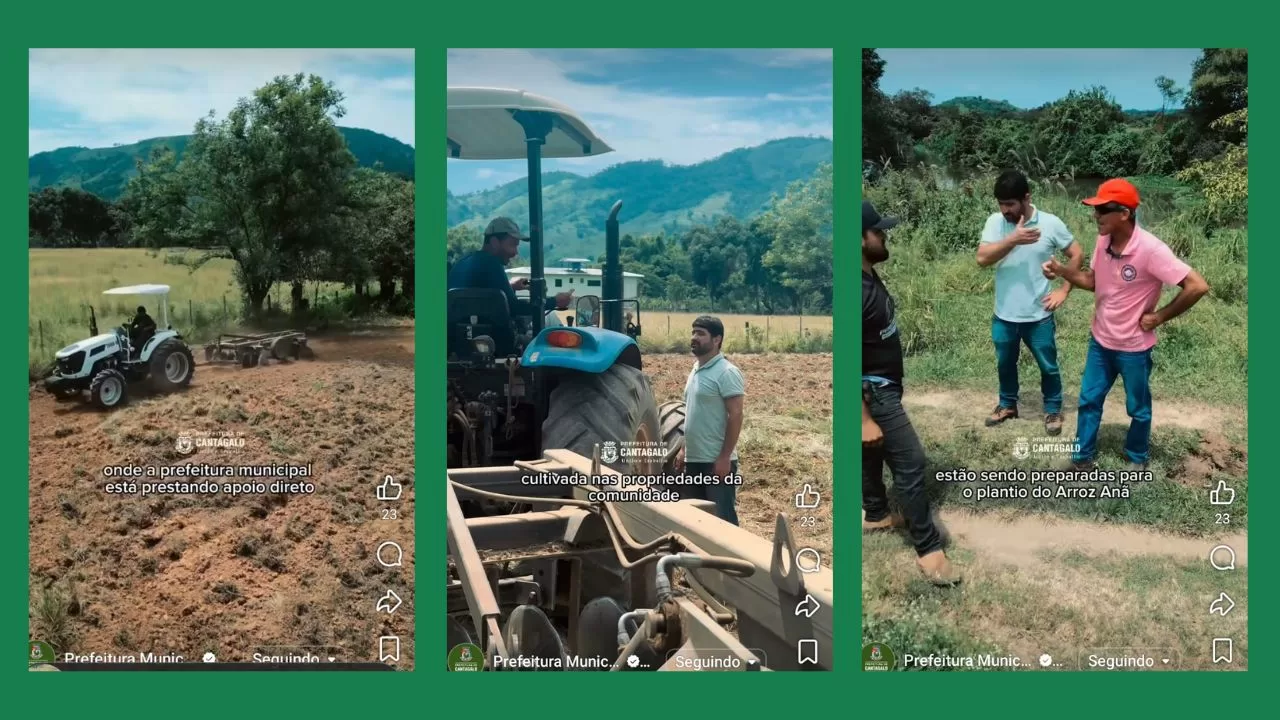 Prefeitura de Cantagalo dá apoio aos produtores de arroz anã em Porto Marinho