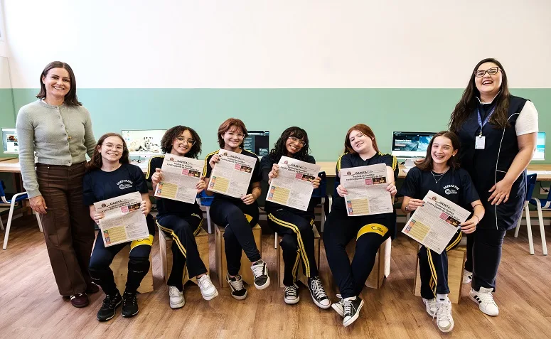 Escola de Curitiba aposta em jornal feito por alunos para estimular pensamento crítico e combater fake news