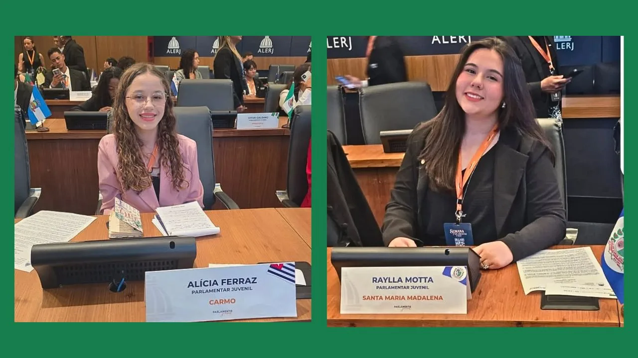Raylla e Alicia: a parceria vencedora do Parlamento Juvenil 2026 na ALERJ