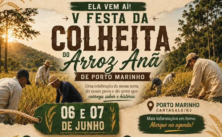 V Festa da Colheita do Arroz Anã de Porto Marinho celebra tradição, cultura e o futuro da Indicação Geográfica