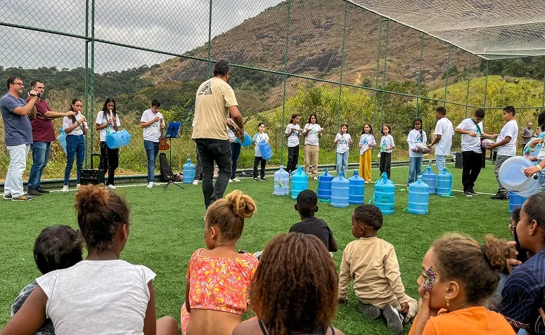 Projeto Euclides em Foco encerra Colônia de Férias com semana de diversão, aprendizado e apresentação da Orquestra Experimental Sustentável