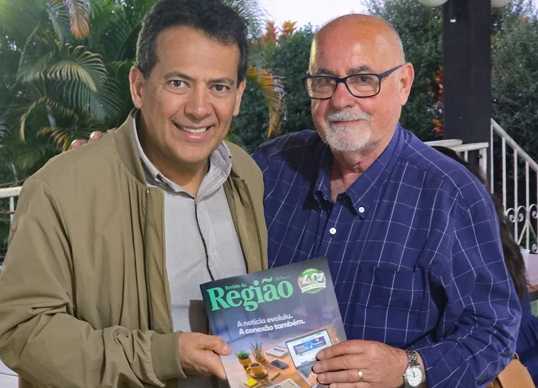 Deputado Ricardo Abrão esteve em Cantagalo e manteve reunião com o presidente da Associação Comercial