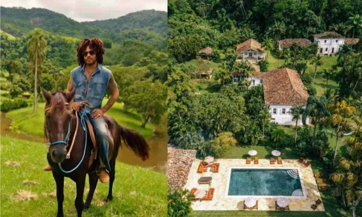 A Fazenda do cantor americano Lenny Kravitz em Duas Barras