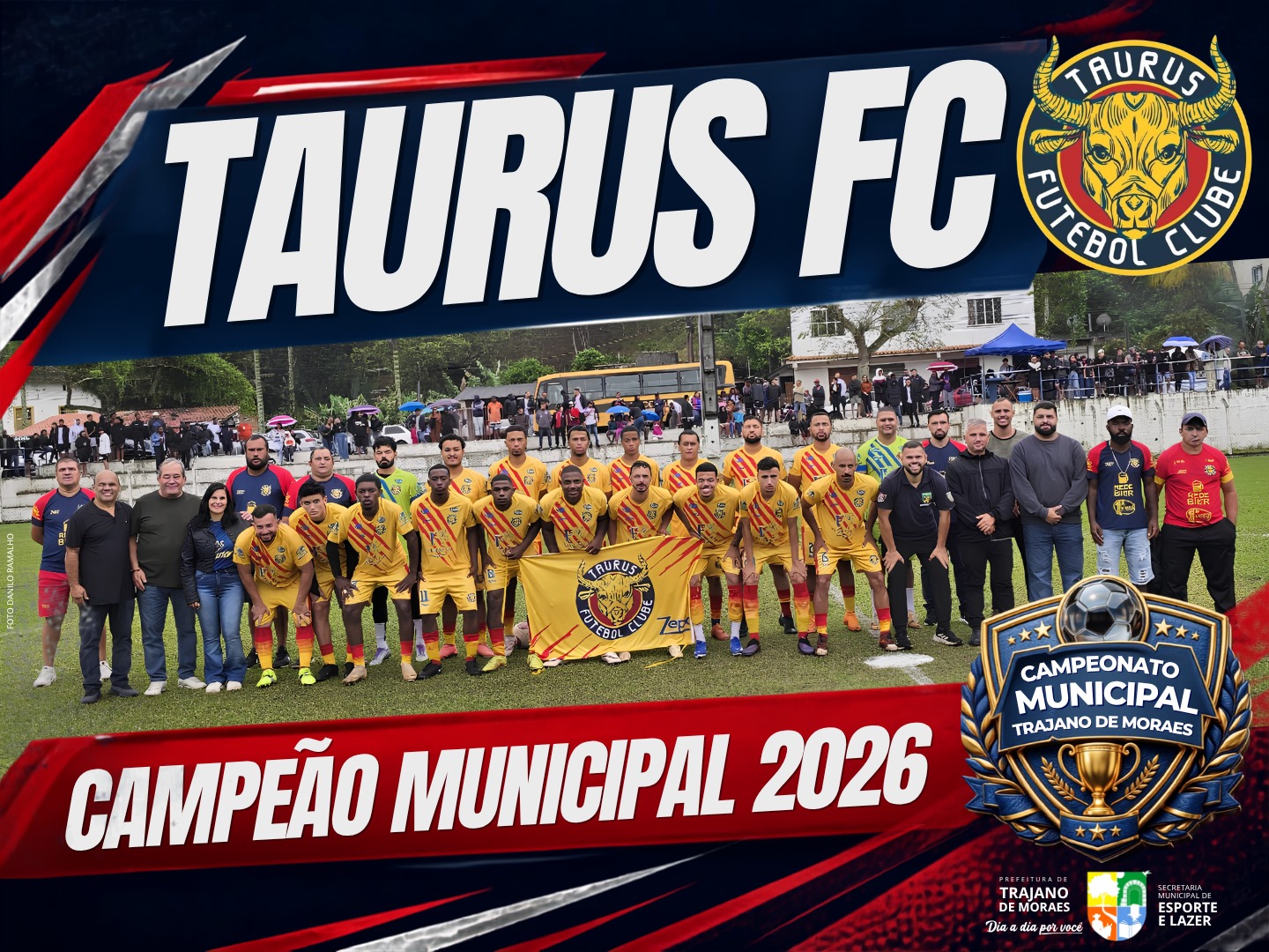 Taurus é campeão do 8º Campeonato Municipal de Futebol de Trajano de Moraes