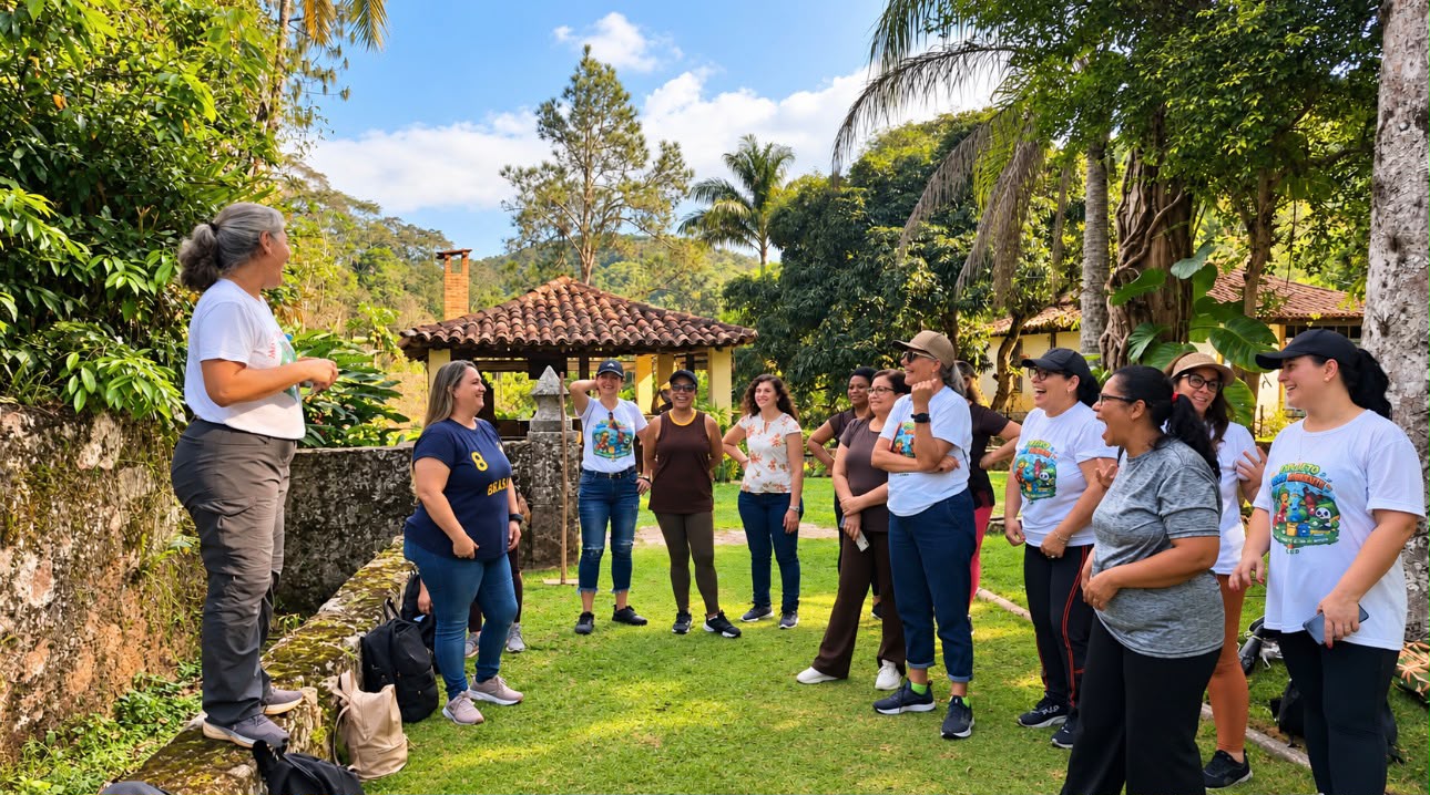 Encontro na histórica Fazenda Ribeirão Dourado reúne profissionais da educação em uma experiência de aprendizado, história e sustentabilidade