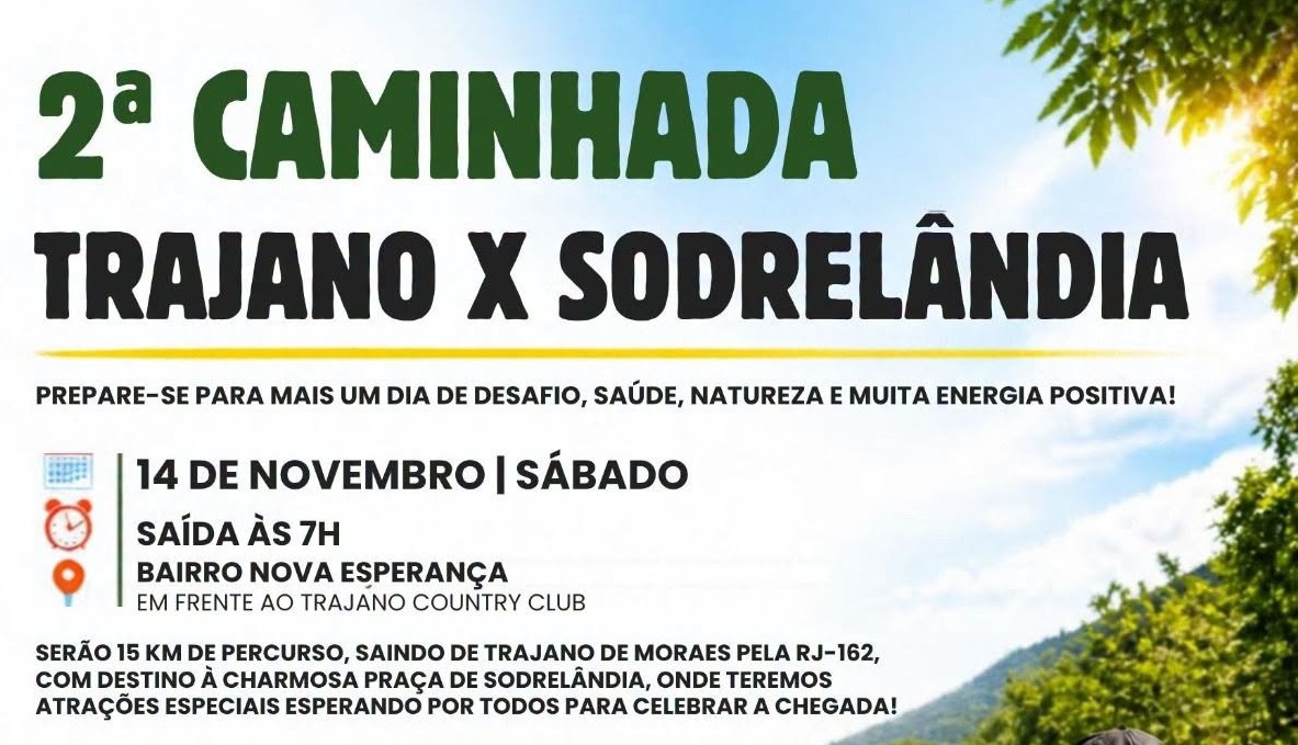 Trajano de Moraes se prepara para mais uma grande caminhada